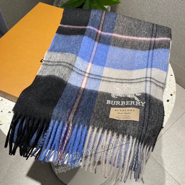 Burberry高品質進口羊絨圍巾 巴寶莉2021專櫃最新男士女士情侶羊絨圍巾  mmj1451
